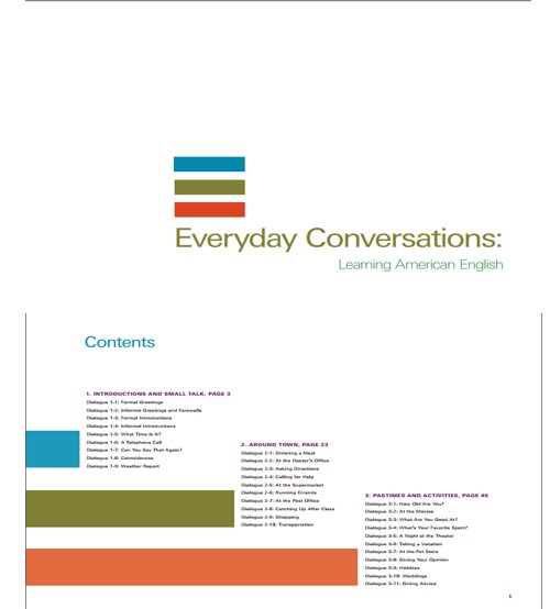 Tải sách English For Everyday Conversations & Activities pdf + audio